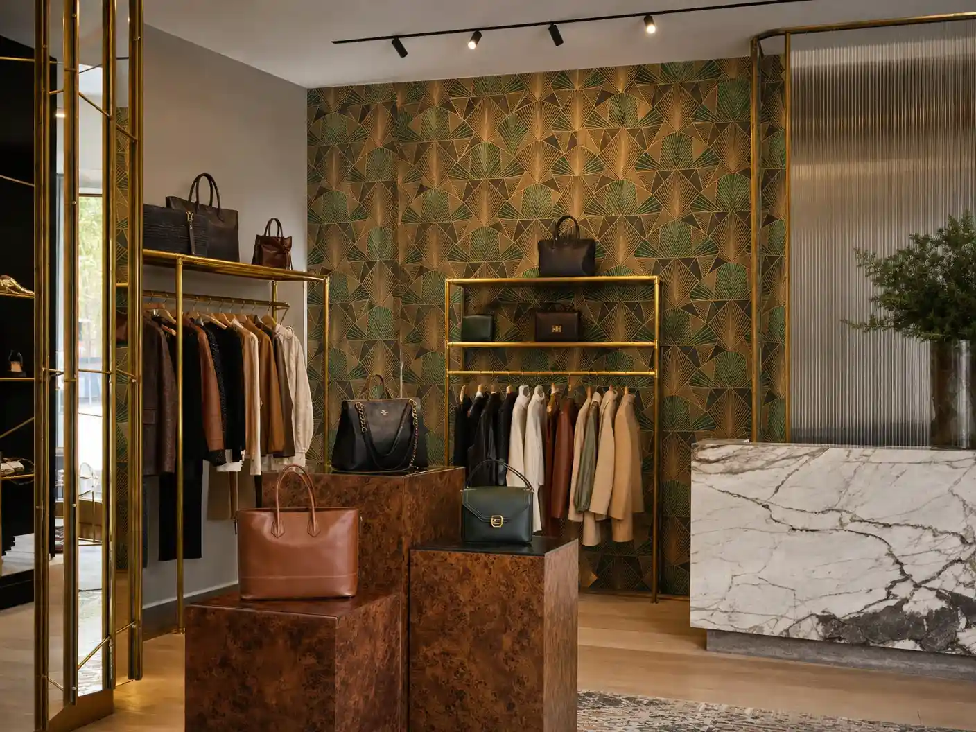 Retail brand wall