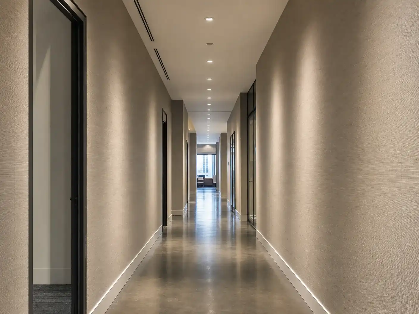 Commercial vinyl install